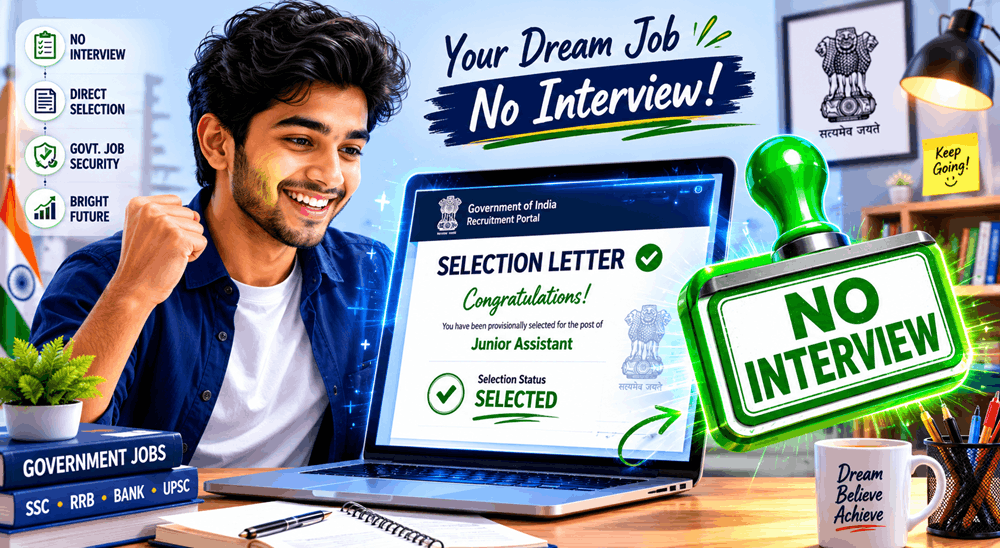 Top Government Jobs Without Interview in India: Direct Selection Based on Written Exam